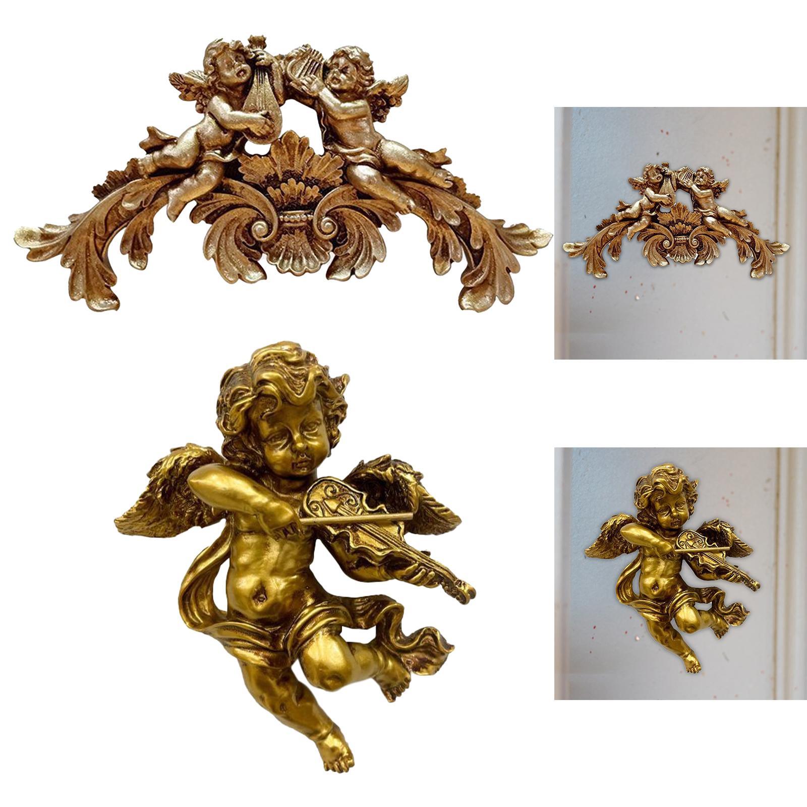 Resin Art Gift For Birthday - Sculpture murale d'ange, décoration de maison,