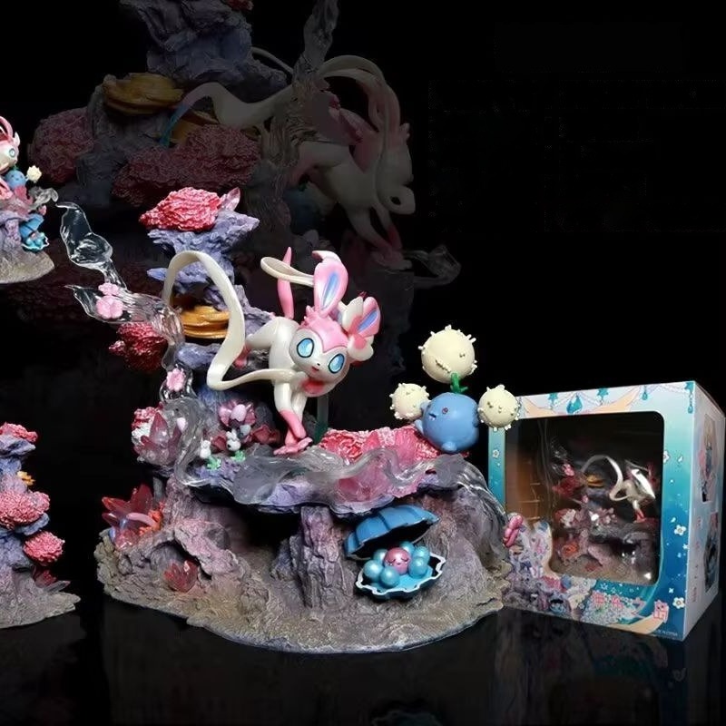 Resin Art Toys - Figurine GK Sylveon Shroomish Clamperl Fairy