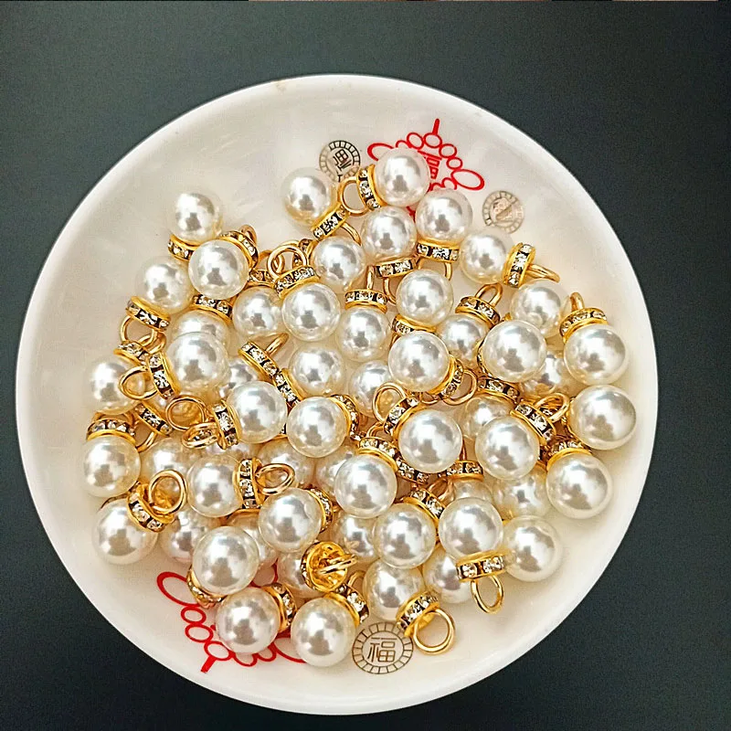 Resin Art Gift For Wedding - 30 pièces ronde perle diamant pendentif