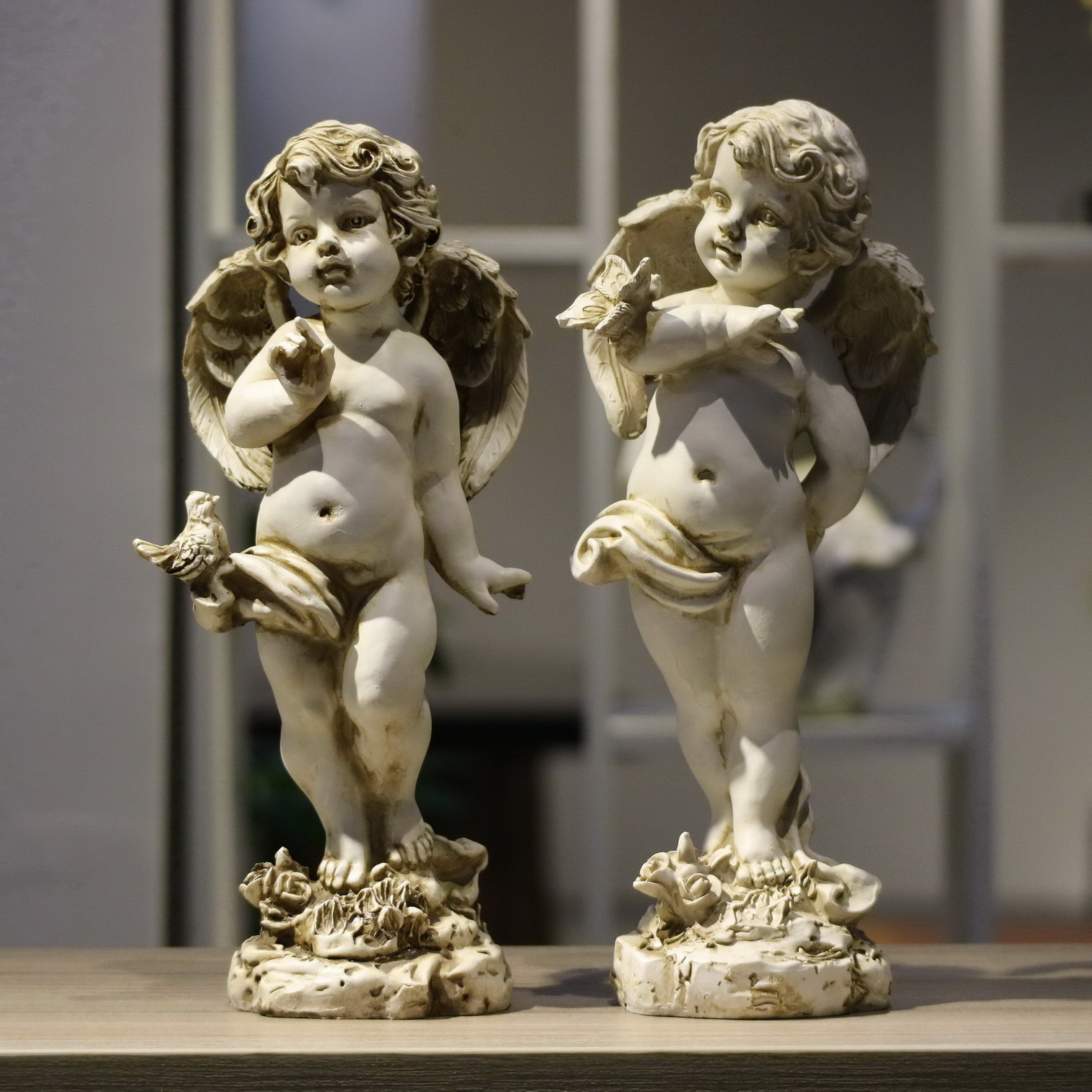 Resin Art Gift For Wedding - Figurine d'ange rétro en résine 29