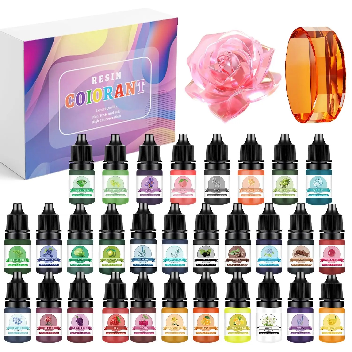 Resin Art Jewellery - Kits de pigments de résine époxy,