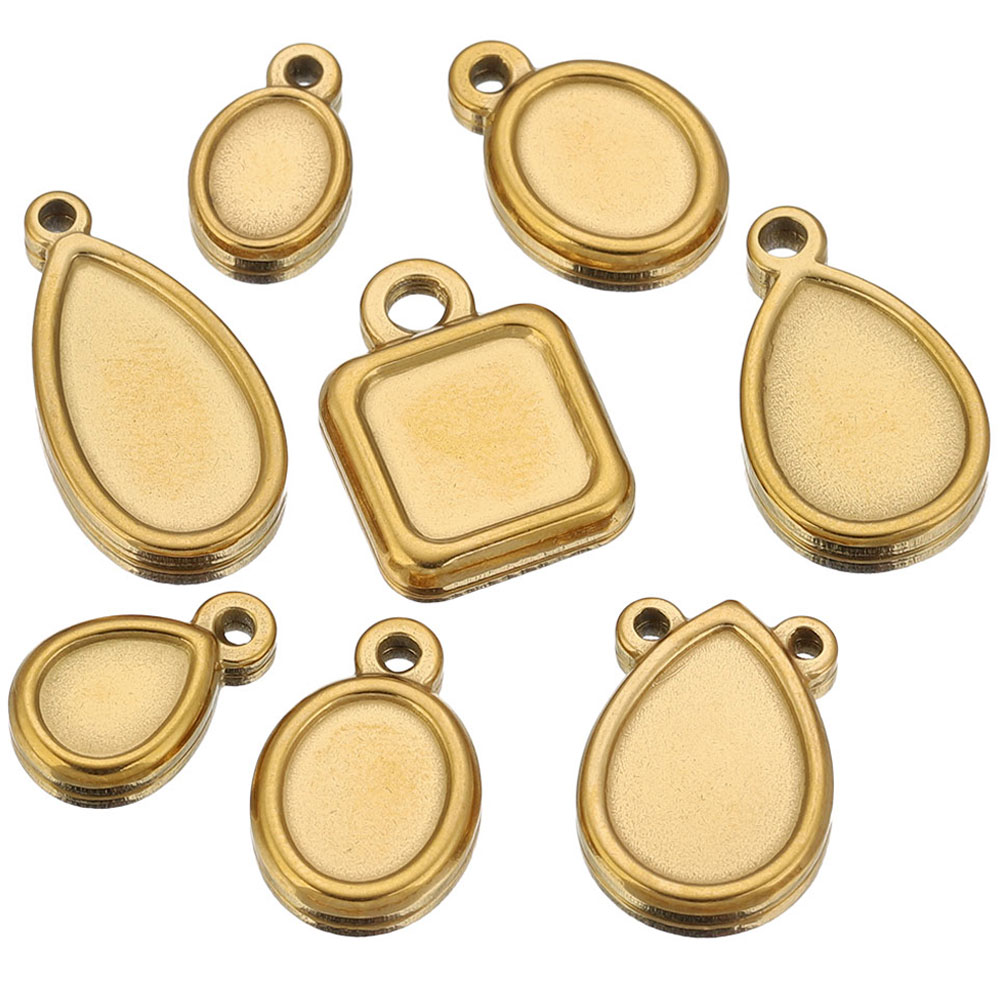 Resin Art Jewellery - 5 pièces de supports de pendentifs