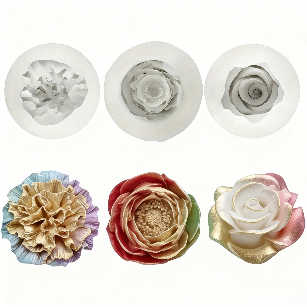 Resin Art Gift For Wedding - Moules en silicone 3 pièces pour