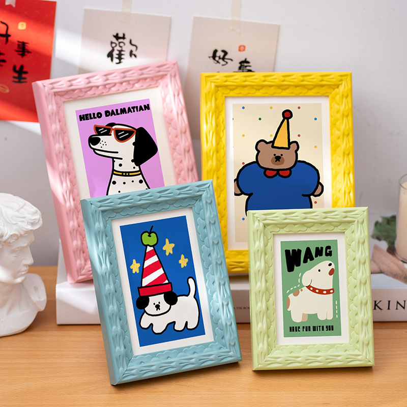 Resin Art Photo Frame - Cadre Photo coloré 5 pouces-A4, cadres
