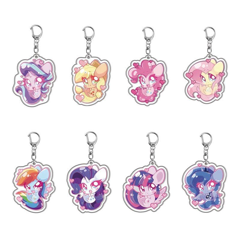 Resin Art Toys - Porte-clés en acrylique My Little Pony