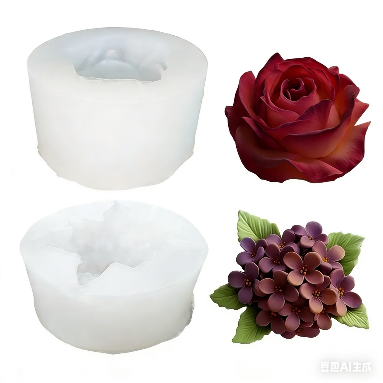 Resin Art Gift For Wedding - 2 morceaux de moules en silicone