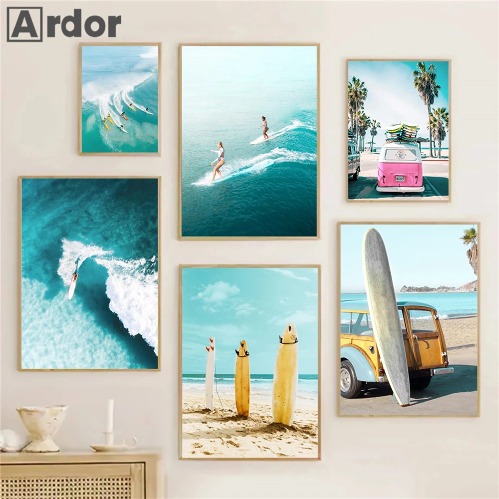 Resin Art Beach - Affiches et impressions murales sur le