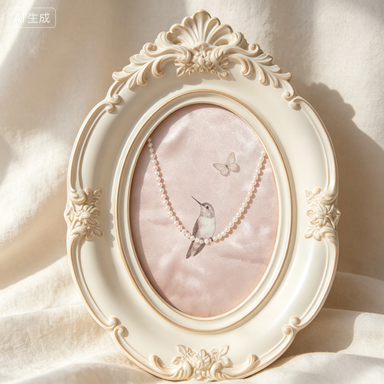 Resin Art Photo Frame - Cadre photo mural vintage français, ornement