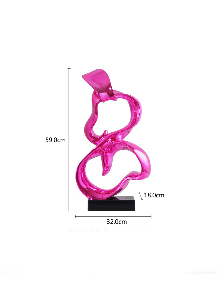 Resin Art Gift For Birthday - Sculpture abstraite en résine avec ruban
