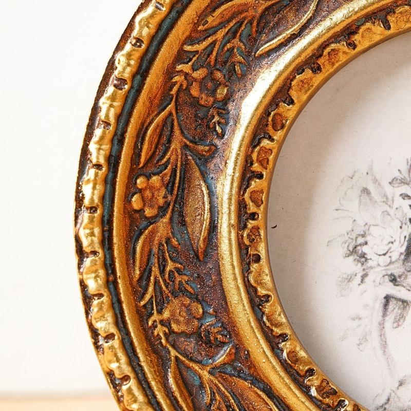 Cadre Photo rond en Bronze Ant - Resin Art Photo Frame avis et prix