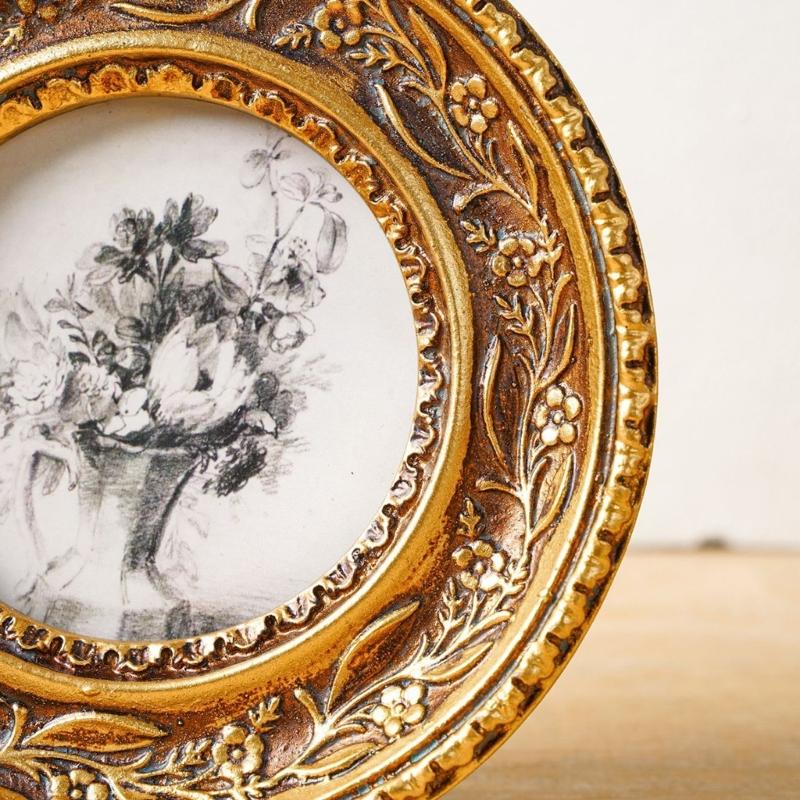 Cadre Photo rond en Bronze Ant - Resin Art Photo Frame avis et prix
