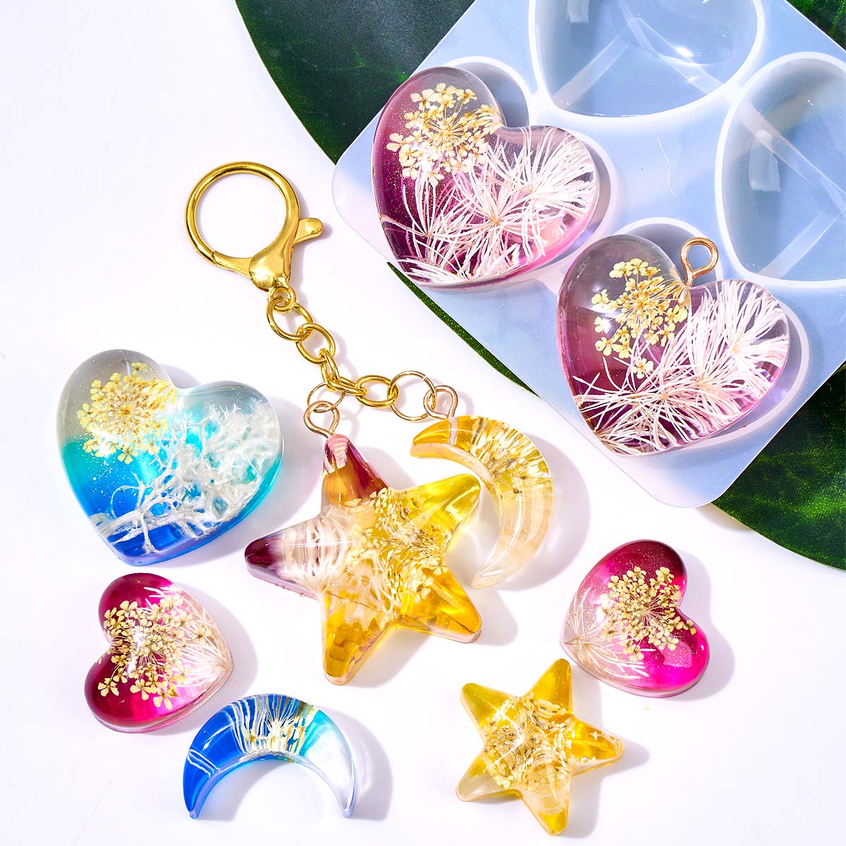 Moule en silicone Cœur Étoile  - Resin Art Jewellery avis et prix