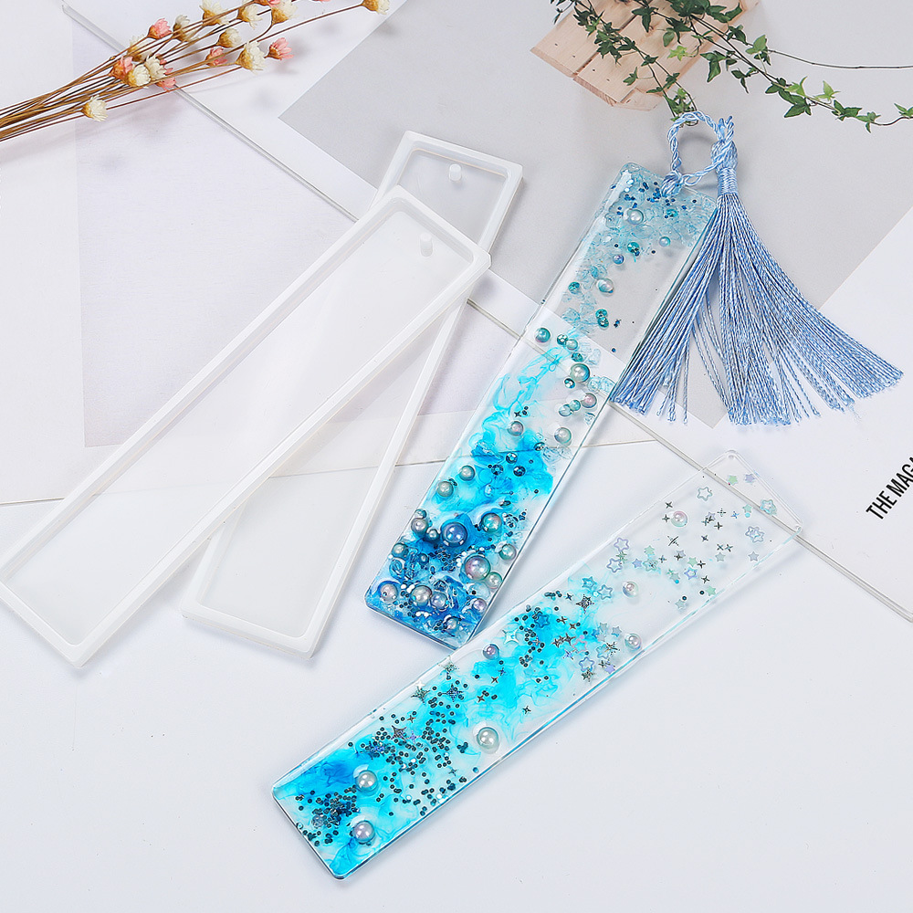 Nouveau moule en silicone rect - Resin Art Bookmark avis et prix