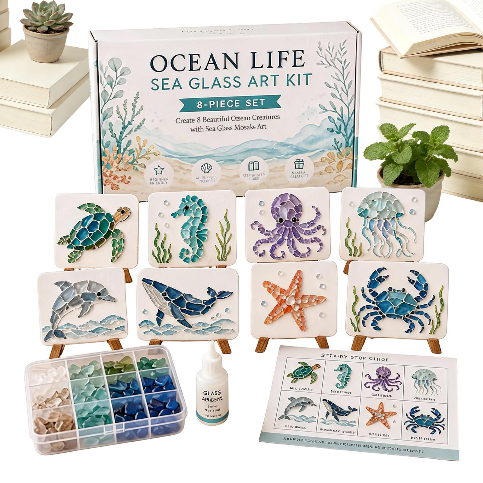Kit d'art mosaïque en verre de - Resin Art Beach avis et prix