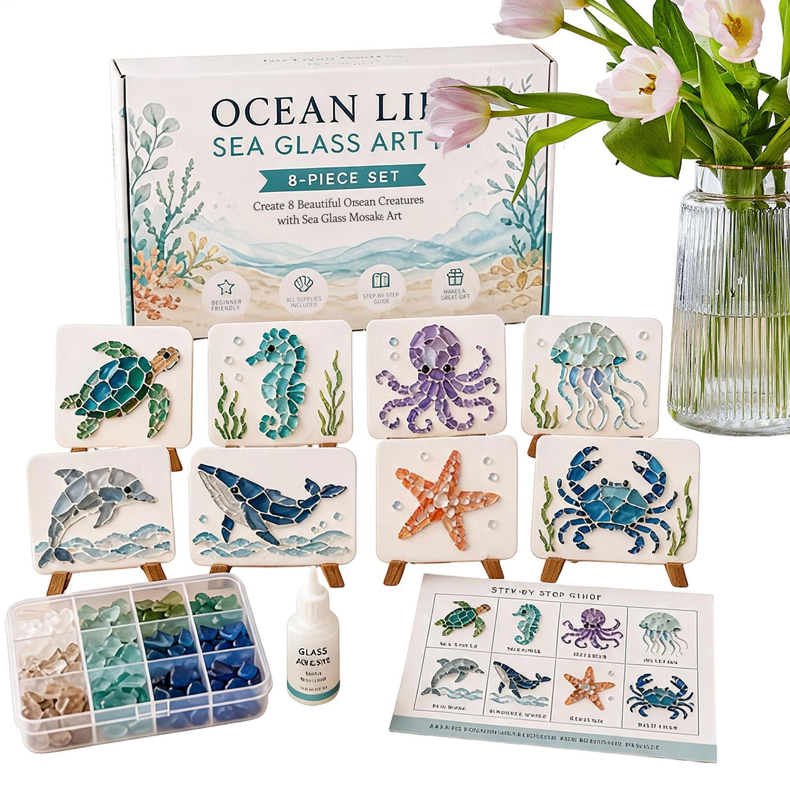 Kit d'art mosaïque en verre de - Resin Art Beach avis et prix