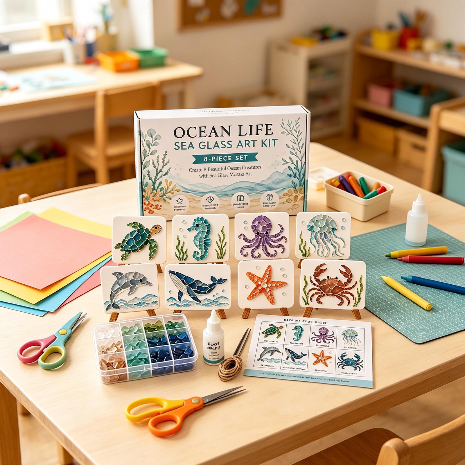 Kit d'art mosaïque en verre de - Resin Art Beach avis et prix