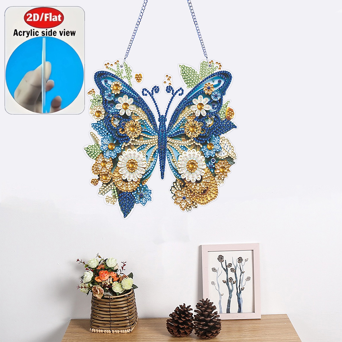 Ensemble d'ornements papillon  - Resin Art Gift For Birthday avis et prix