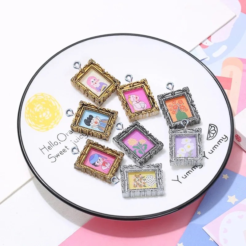 10 pièces de cabochons plats v - Resin Art Pendant avis et prix