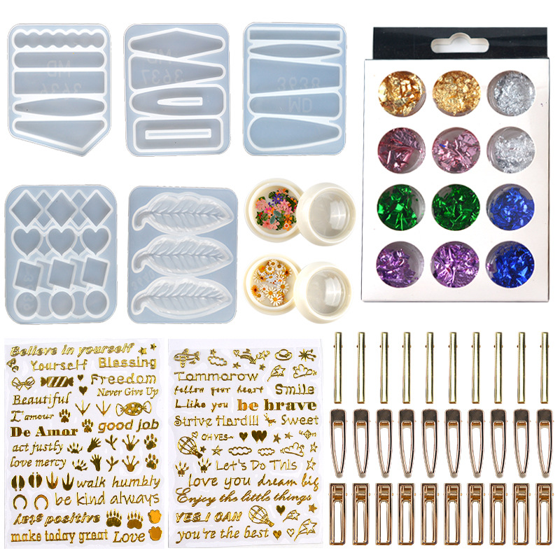 Pince à cheveux en résine épox - Resin Art Jewellery avis et prix