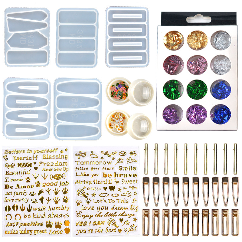 Pince à cheveux en résine épox - Resin Art Jewellery avis et prix
