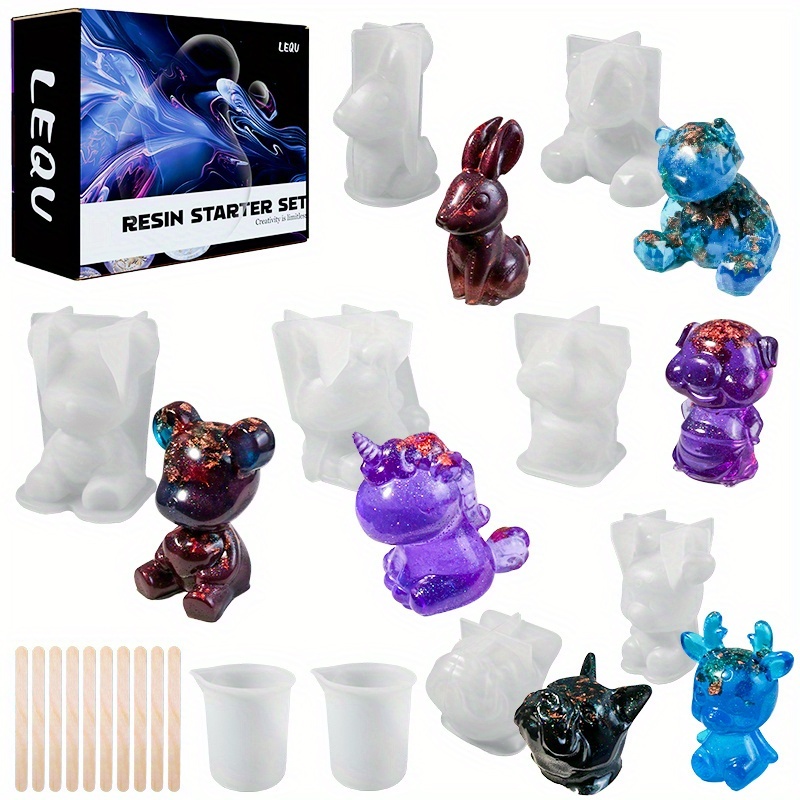 Ensemble de 19 moules en résin - Resin Art Jewellery avis et prix