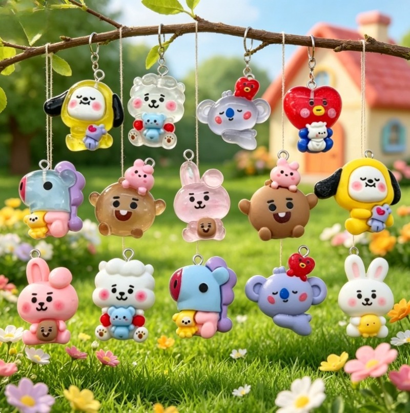 Breloques en résine BT21, 7 pi - Resin Art Materials avis et prix